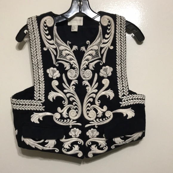 H&M Jackets & Blazers - Conscious H&M black Whiteside brocade vest